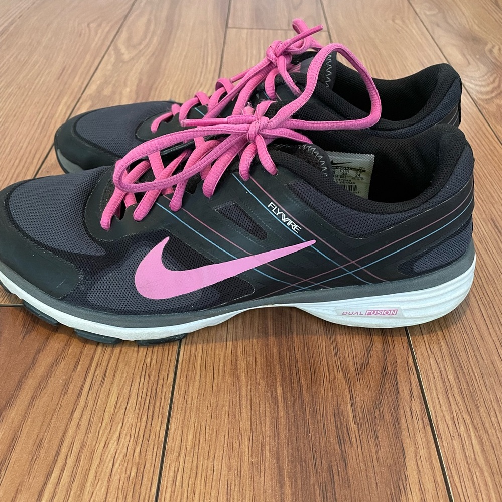 Nike Black and Pink Sneakers with Bright Accents